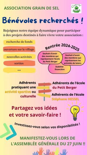 Recherche benevoles